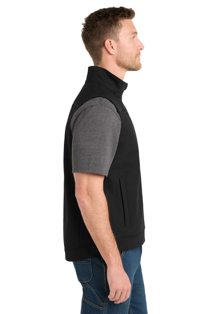 Black CornerStone Duck Bonded Soft Shell Vest CSV60