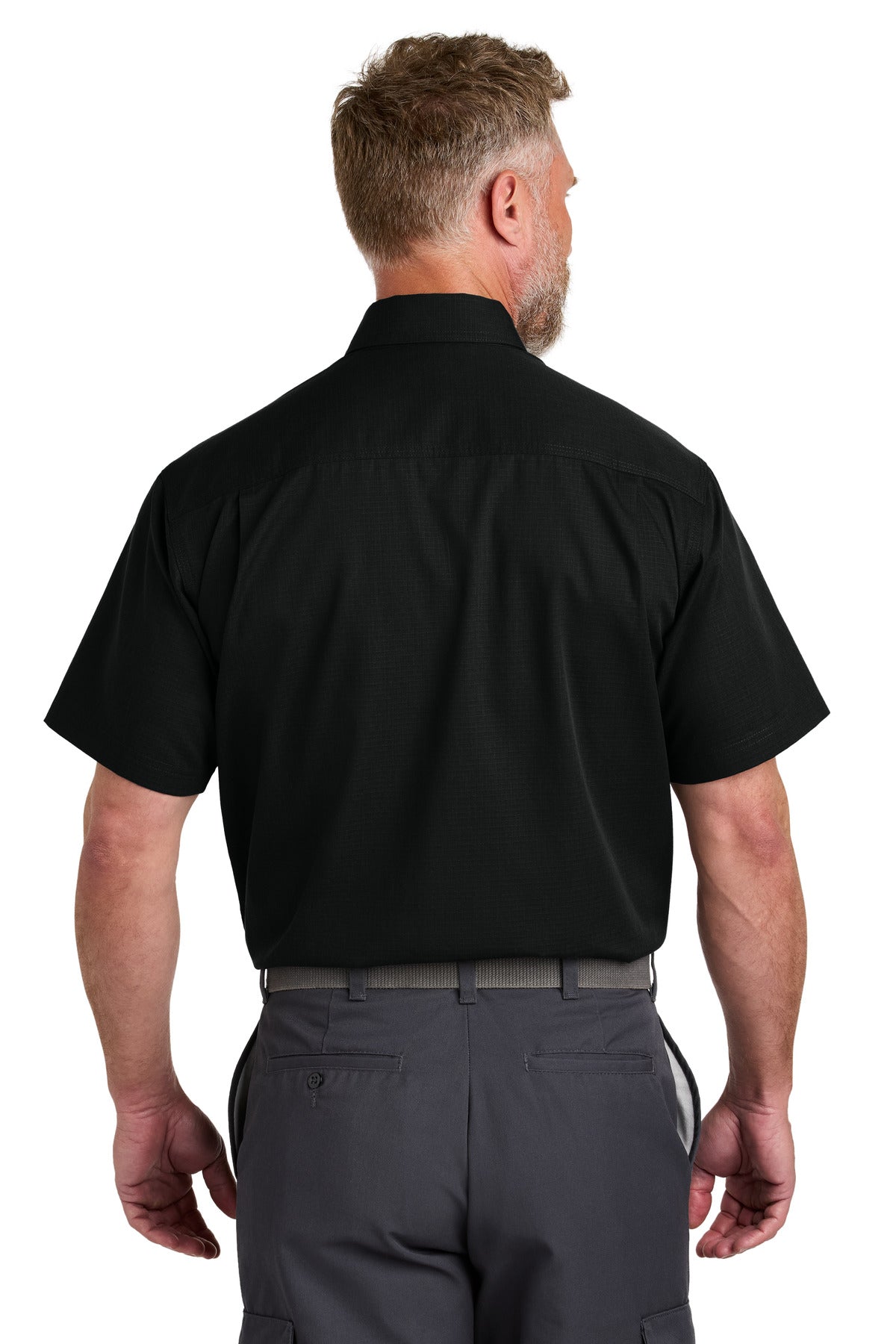 Black CornerStone Short Sleeve Select Ripstop Shirt CSW175