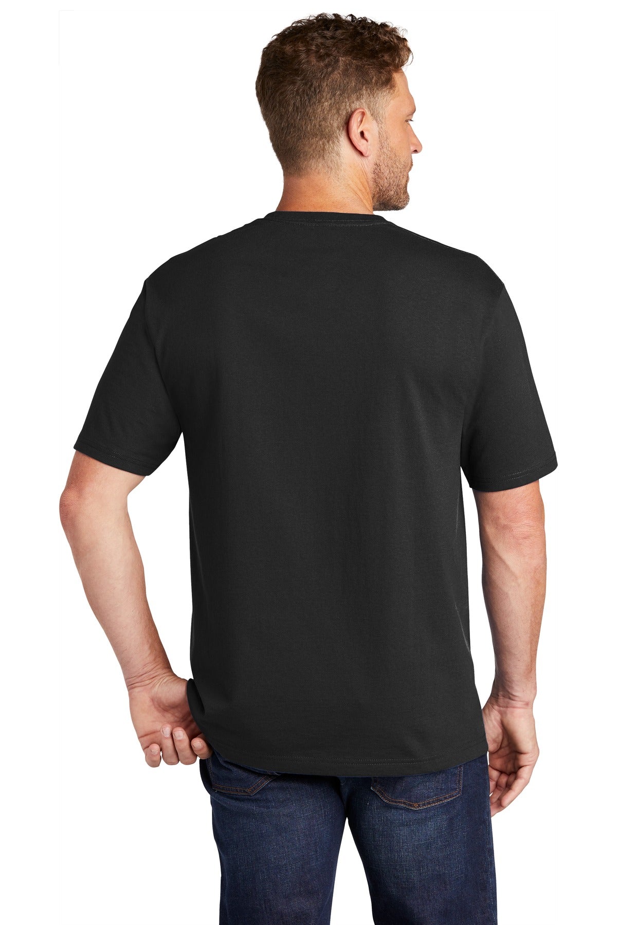 Black CornerStone Workwear Pocket Tee CS430