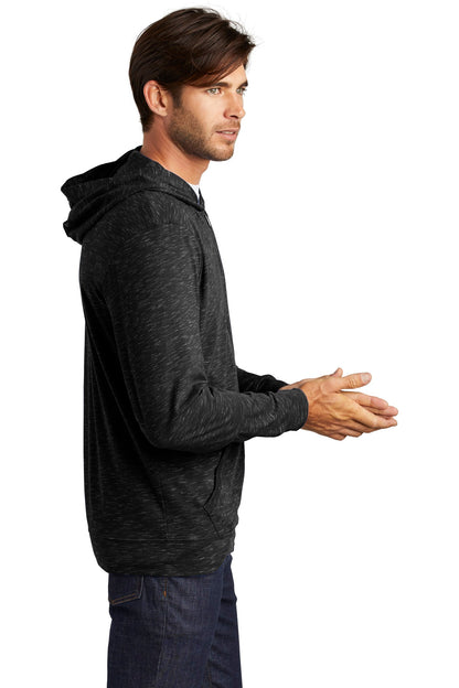 Black District Medal Full-Zip Hoodie. DT565
