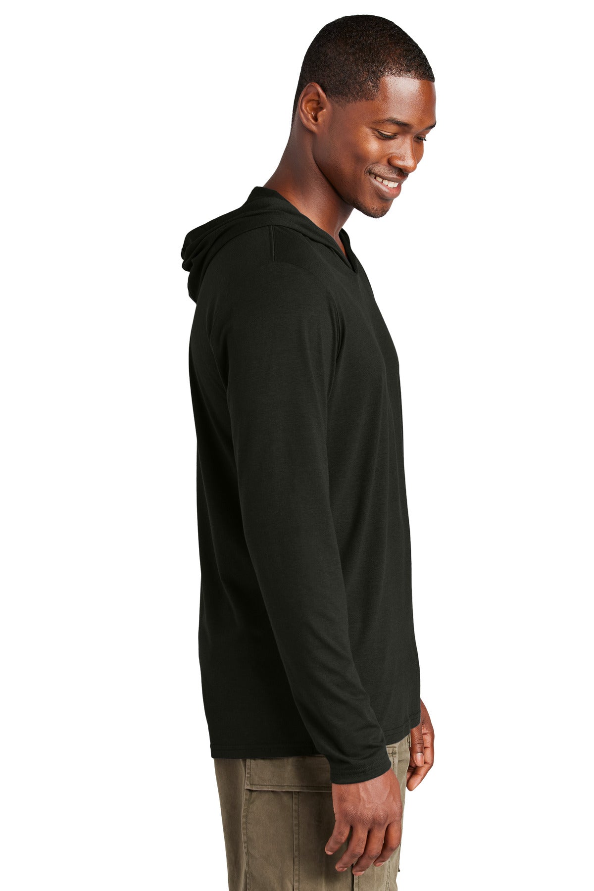 Black District Perfect Tri Long Sleeve Hoodie. DM139