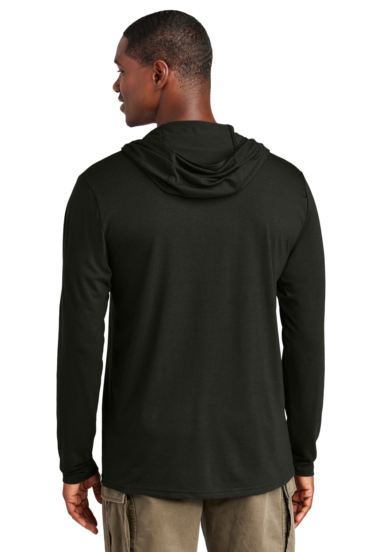 Black District Perfect Tri Long Sleeve Hoodie. DM139