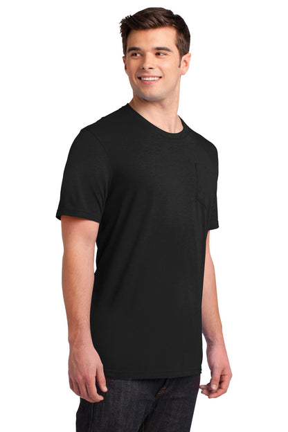 Black District Very Important Tee with Pocket. DT6000P
