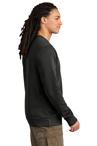 Black District Wash Fleece Crew DT2204