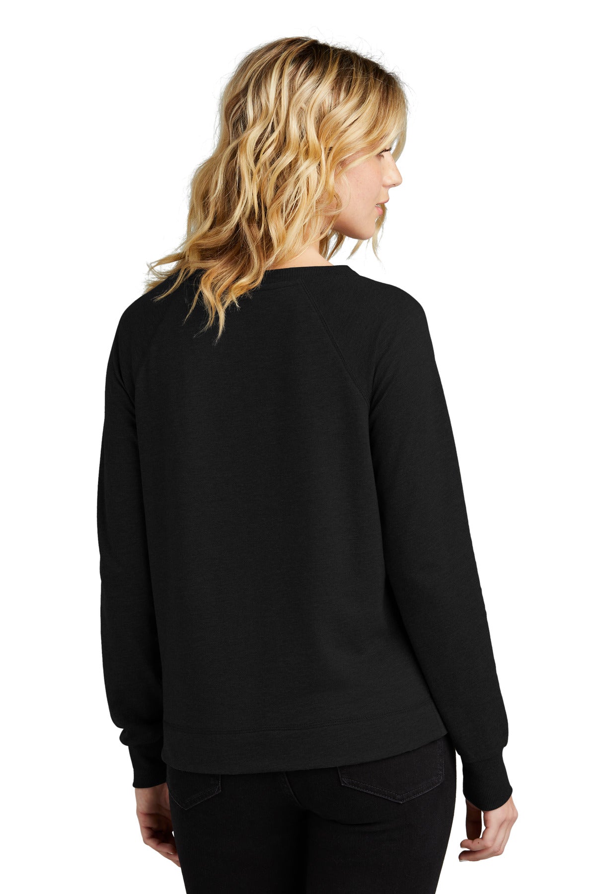 Black District Women's Featherweight French Terry Long Sleeve Crewneck DT672