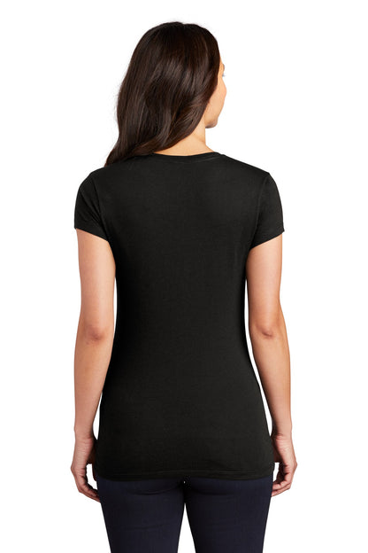 Black District Women's Fitted Perfect Tri Tee. DT155