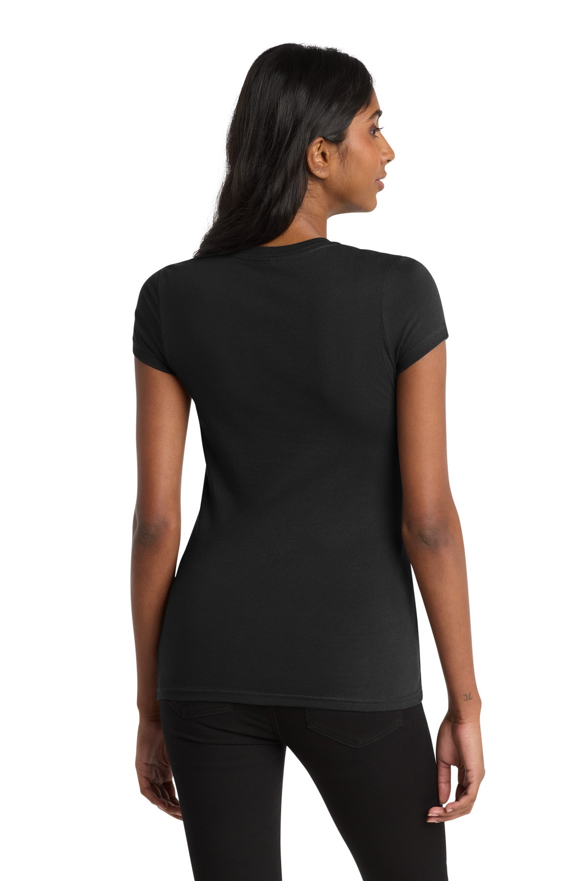 Black District Women's Fitted Very Important Tee . DT6001