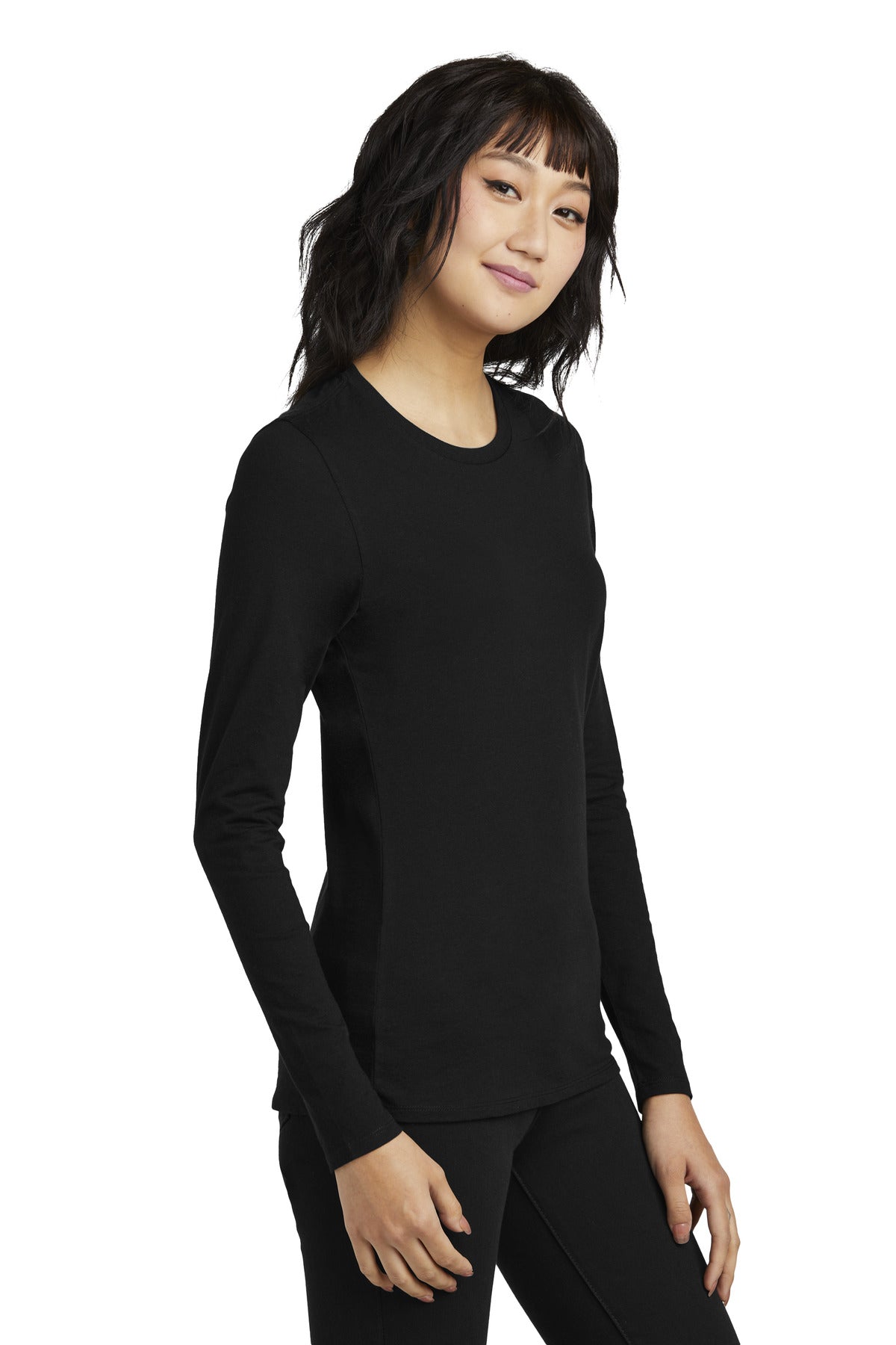 Black District Women's Perfect Blend CVC Long Sleeve Tee DT110