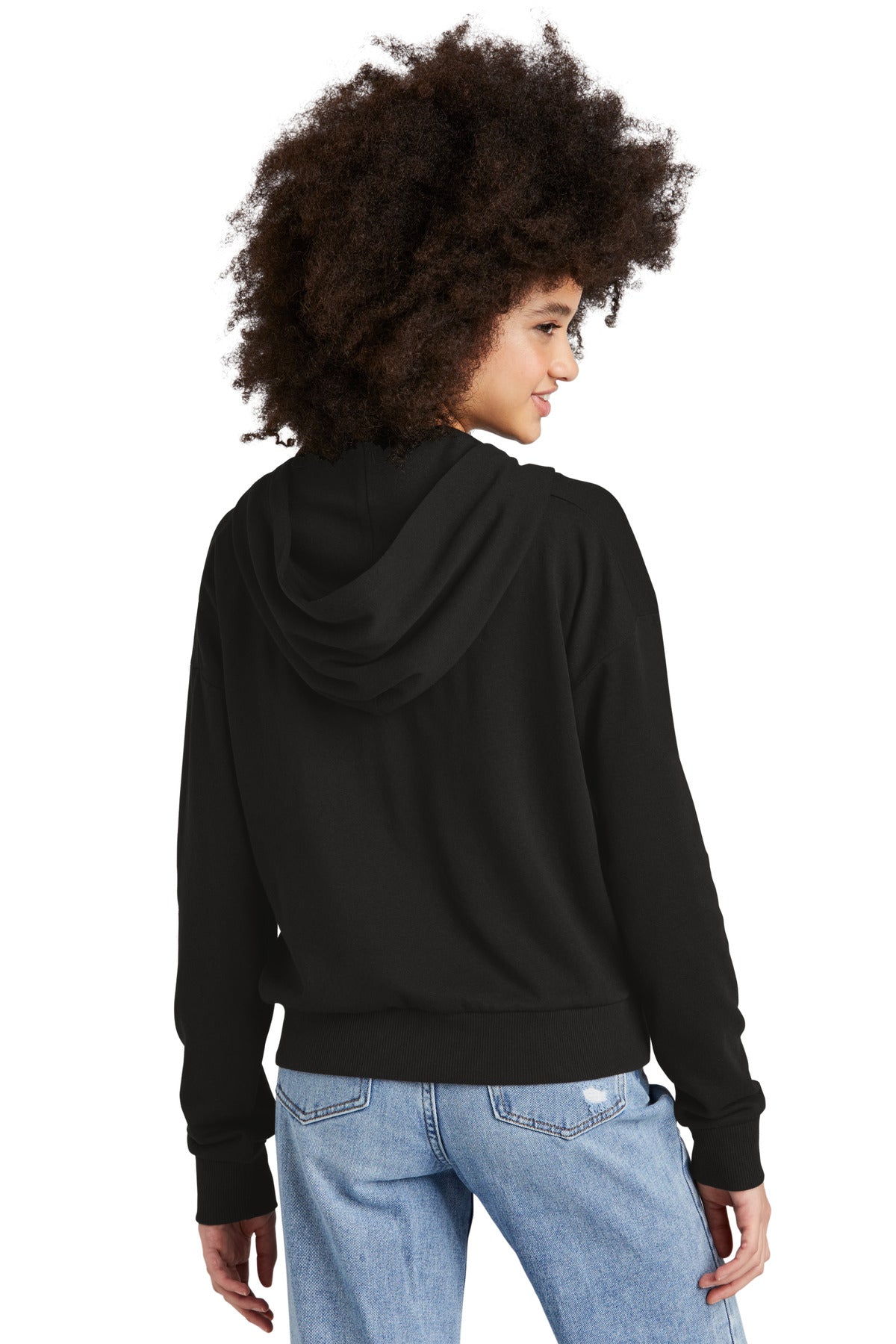 Black District Women's Perfect Tri Fleece 1/2-Zip Pullover DT1311