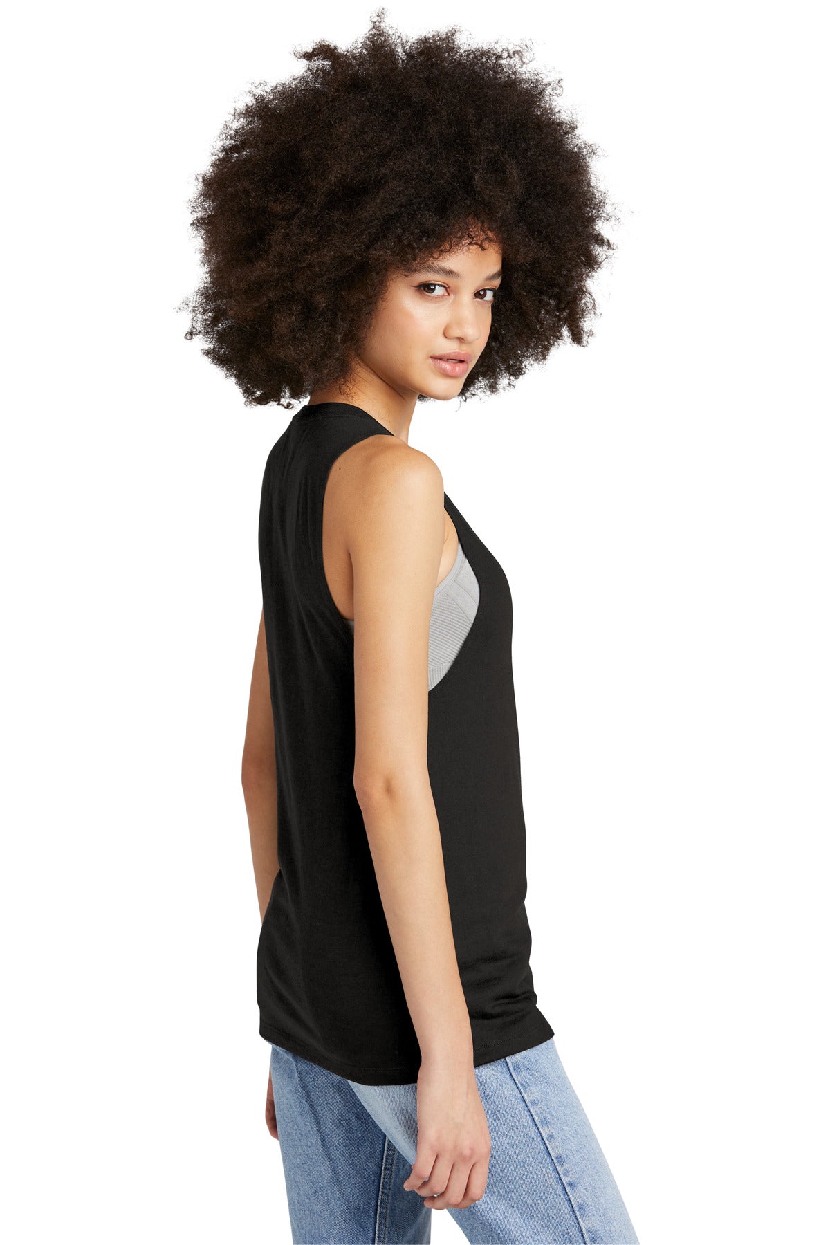 Black District Women's Perfect Tri Muscle Tank DT153
