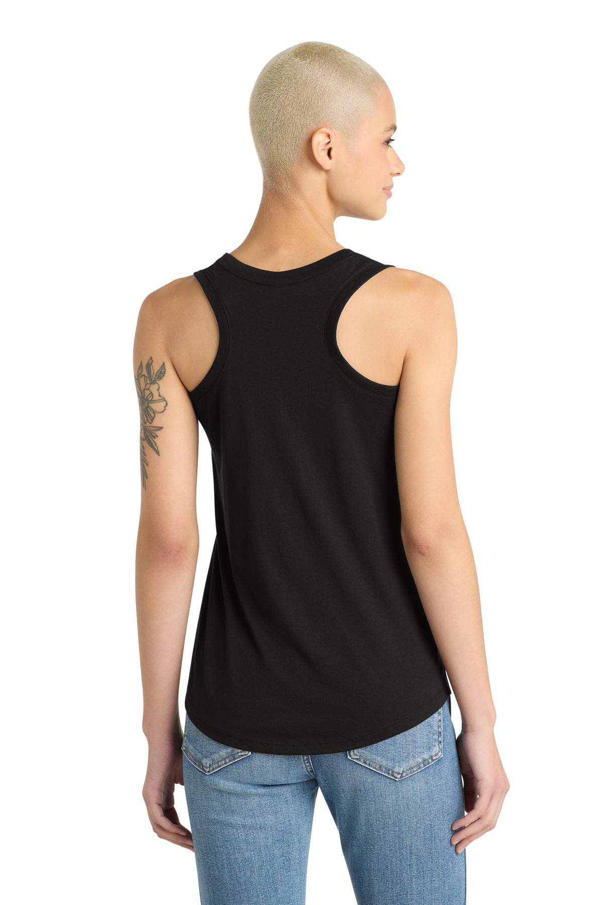 Black District Women's Perfect Tri Racerback Tank. DM138L
