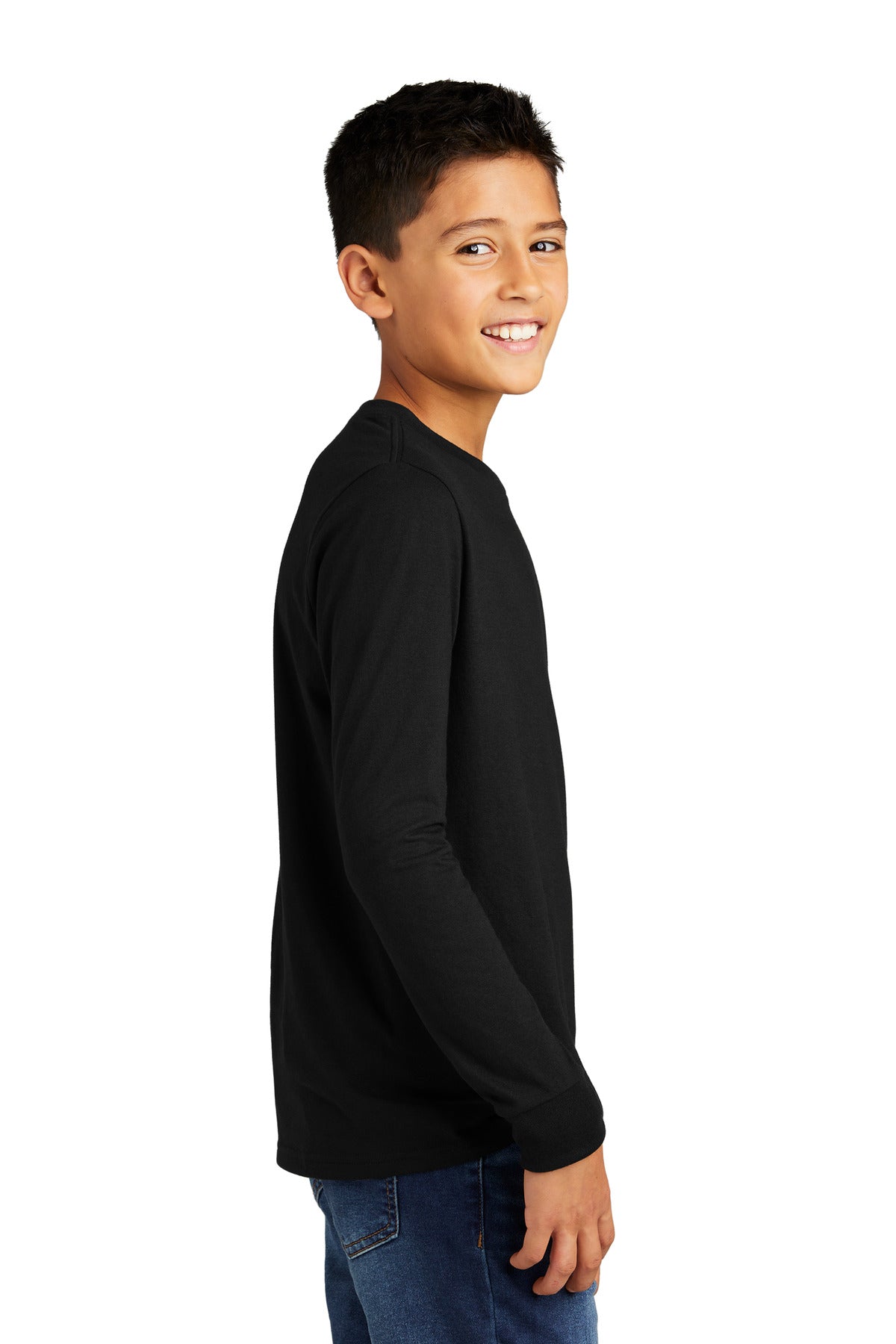 Black District Youth Perfect Tri Long Sleeve Tee DT132Y