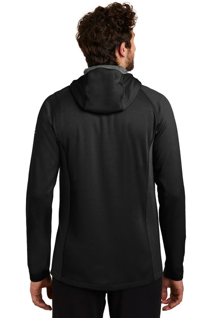 Black Eddie Bauer Sport Hooded Full-Zip Fleece Jacket. EB244