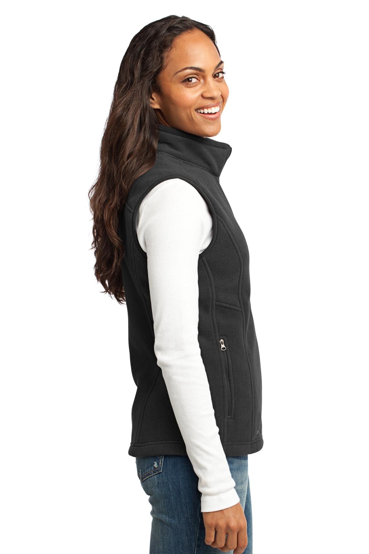 Black Eddie Bauer - Women's Fleece Vest. EB205