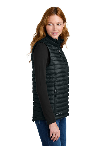 Black Eddie Bauer Women's Packable Quilted Vest EB517