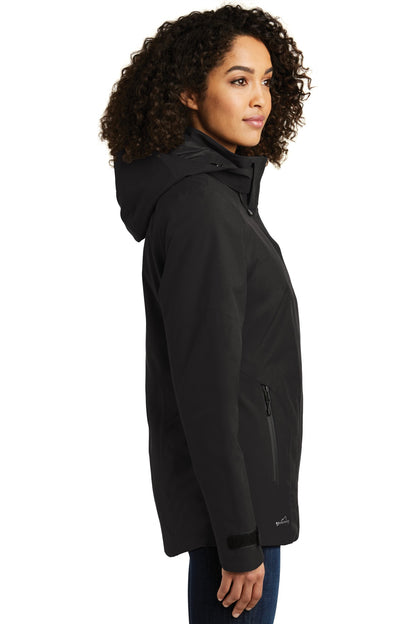 Black Eddie Bauer Women's WeatherEdge Plus Insulated Jacket. EB555