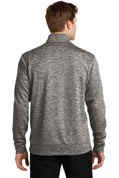 Black Electric Sport-Tek PosiCharge Electric Heather Fleece 1/4-Zip Pullover. ST226