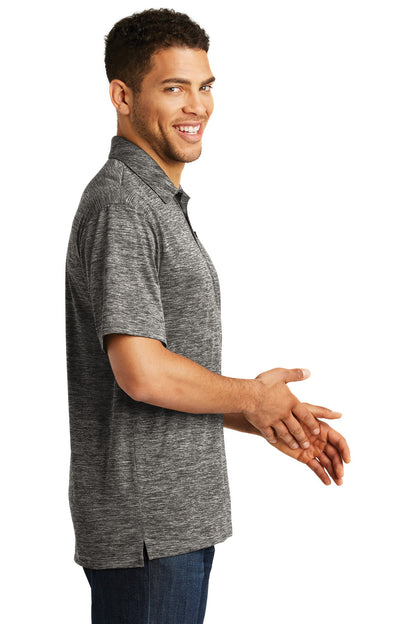 Black Electric Sport-Tek PosiCharge Electric Heather Polo. ST590