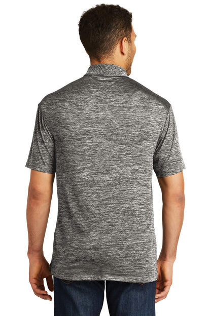 Black Electric Sport-Tek PosiCharge Electric Heather Polo. ST590