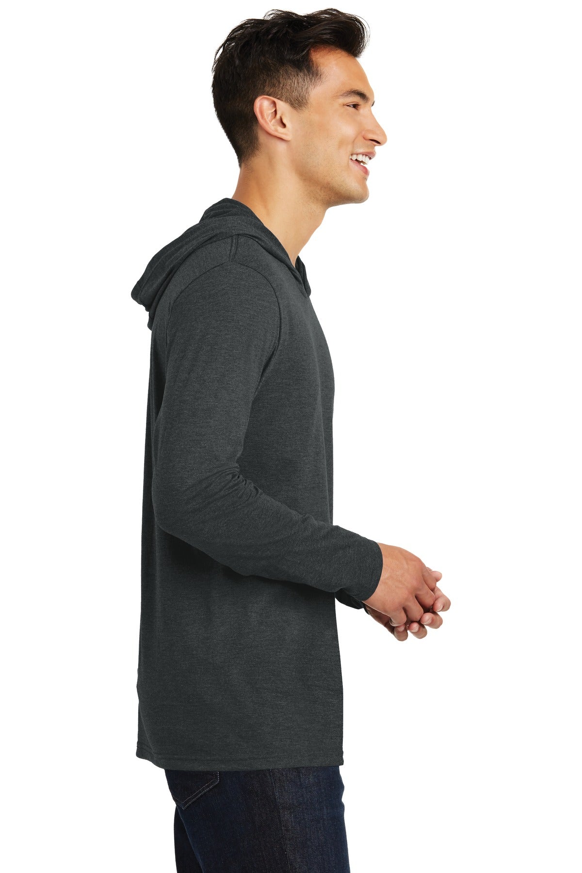 Black Frost District Perfect Tri Long Sleeve Hoodie. DM139