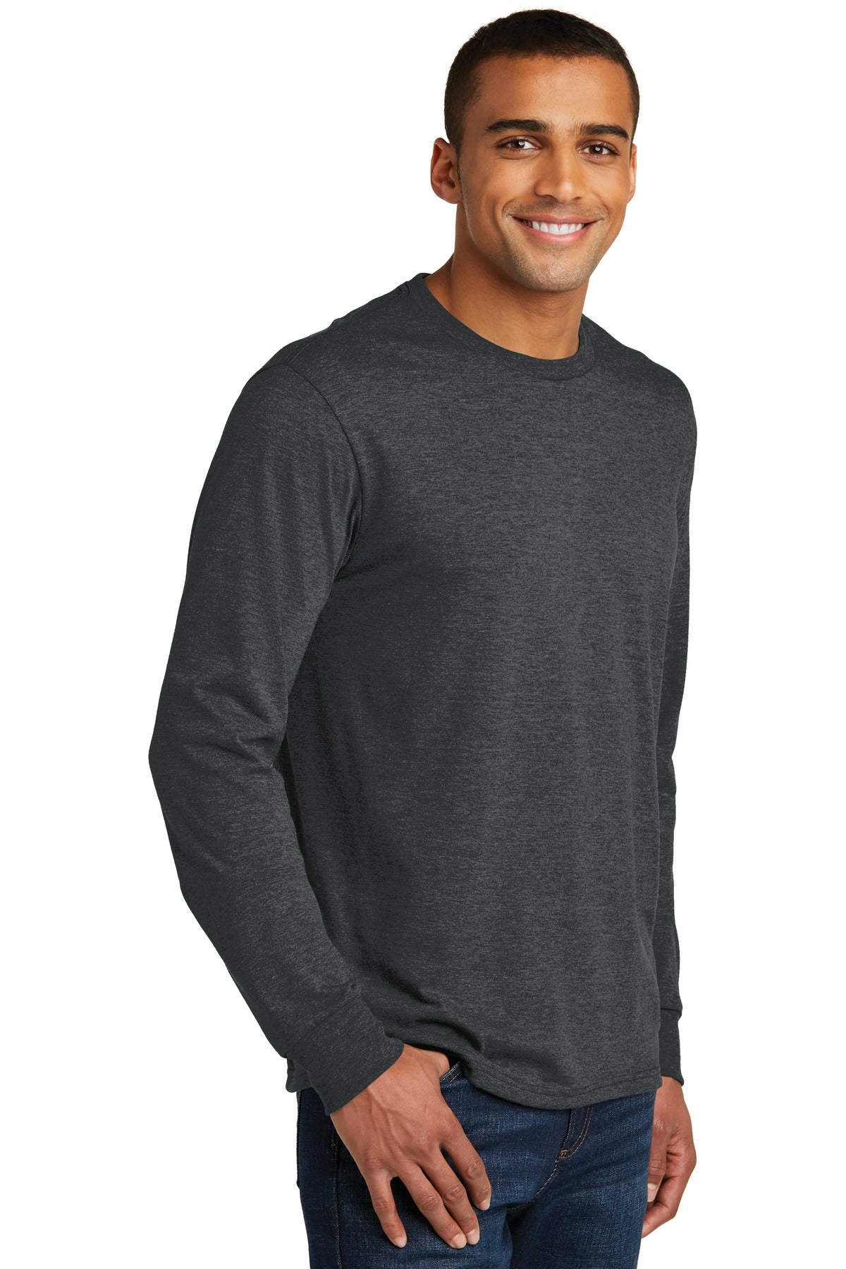 Black Frost District Perfect Tri Long Sleeve Tee . DM132