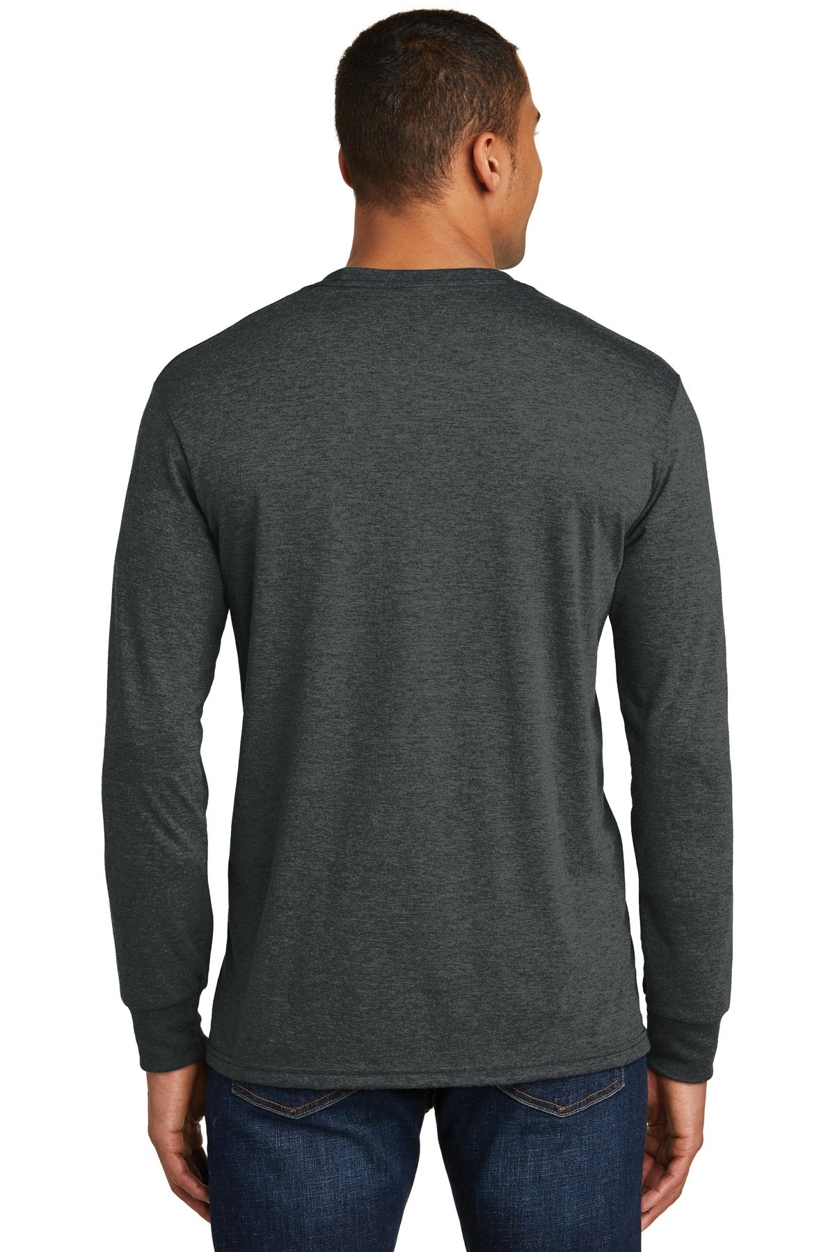 Black Frost District Perfect Tri Long Sleeve Tee . DM132
