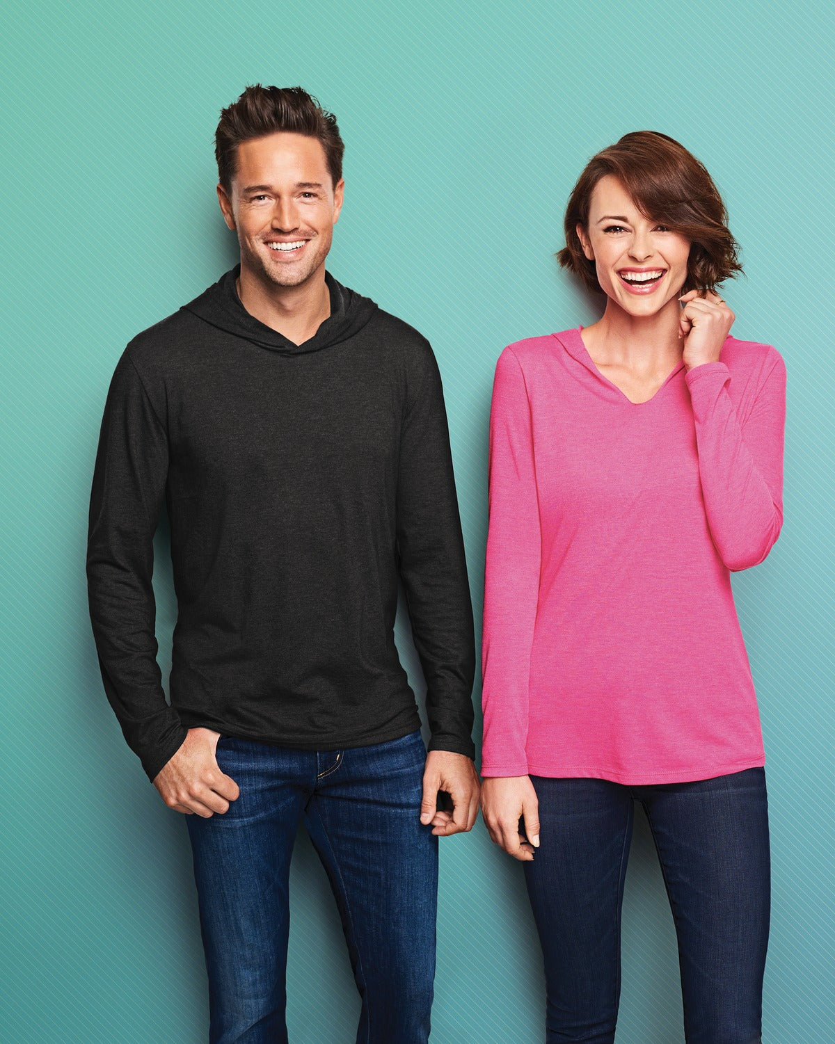 Black Frost District Women's Perfect Tri Long Sleeve Hoodie. DM139L