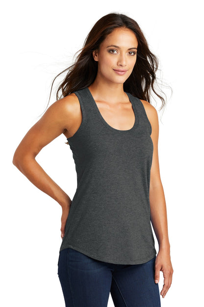 Black Frost District Women's Perfect Tri Racerback Tank. DM138L