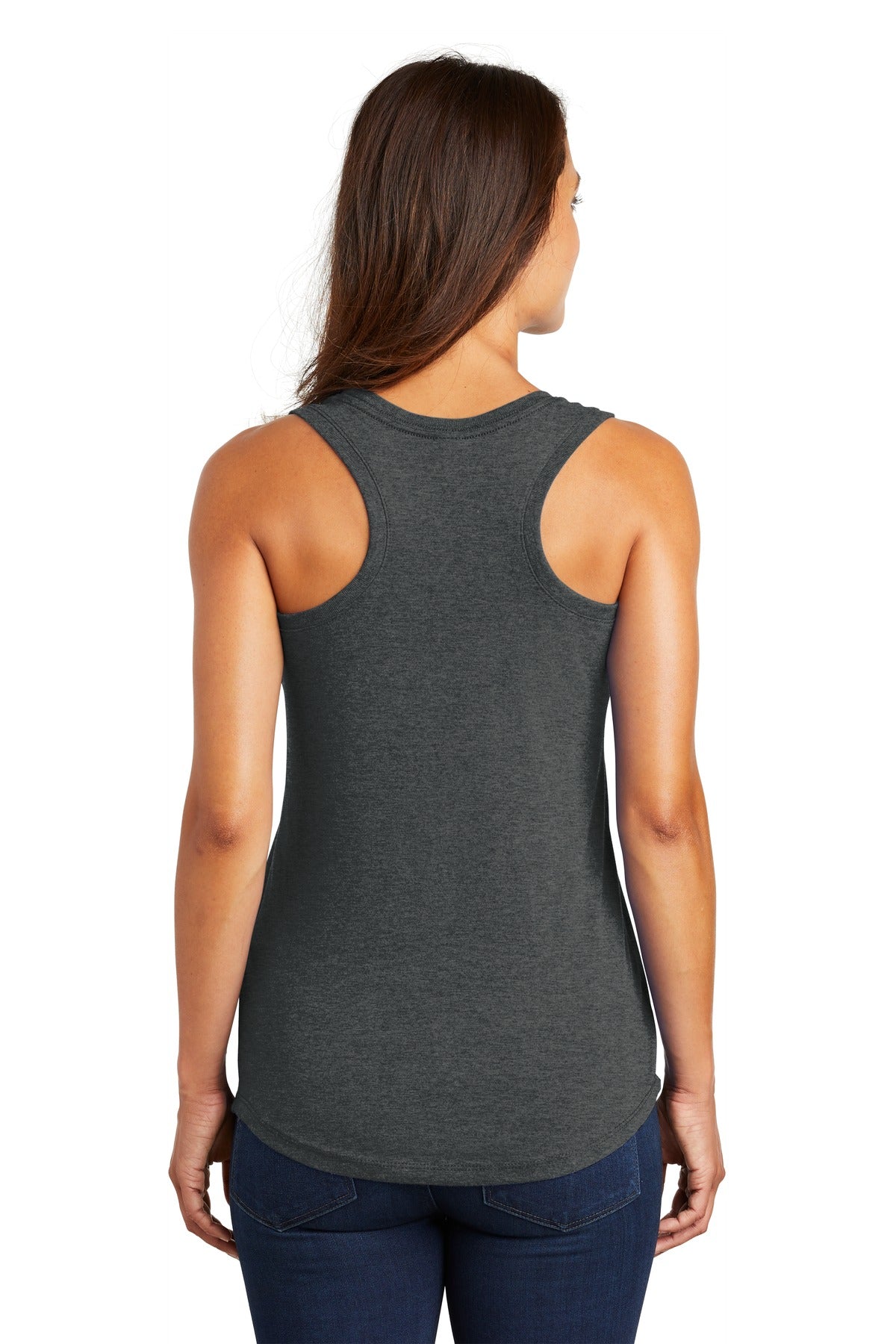 Black Frost District Women's Perfect Tri Racerback Tank. DM138L