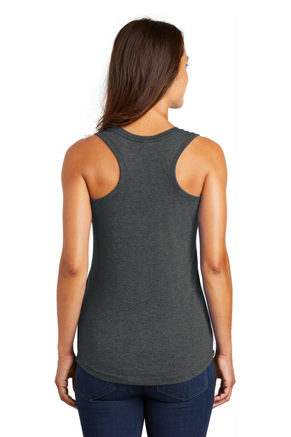 Black Frost District Women's Perfect Tri Racerback Tank. DM138L