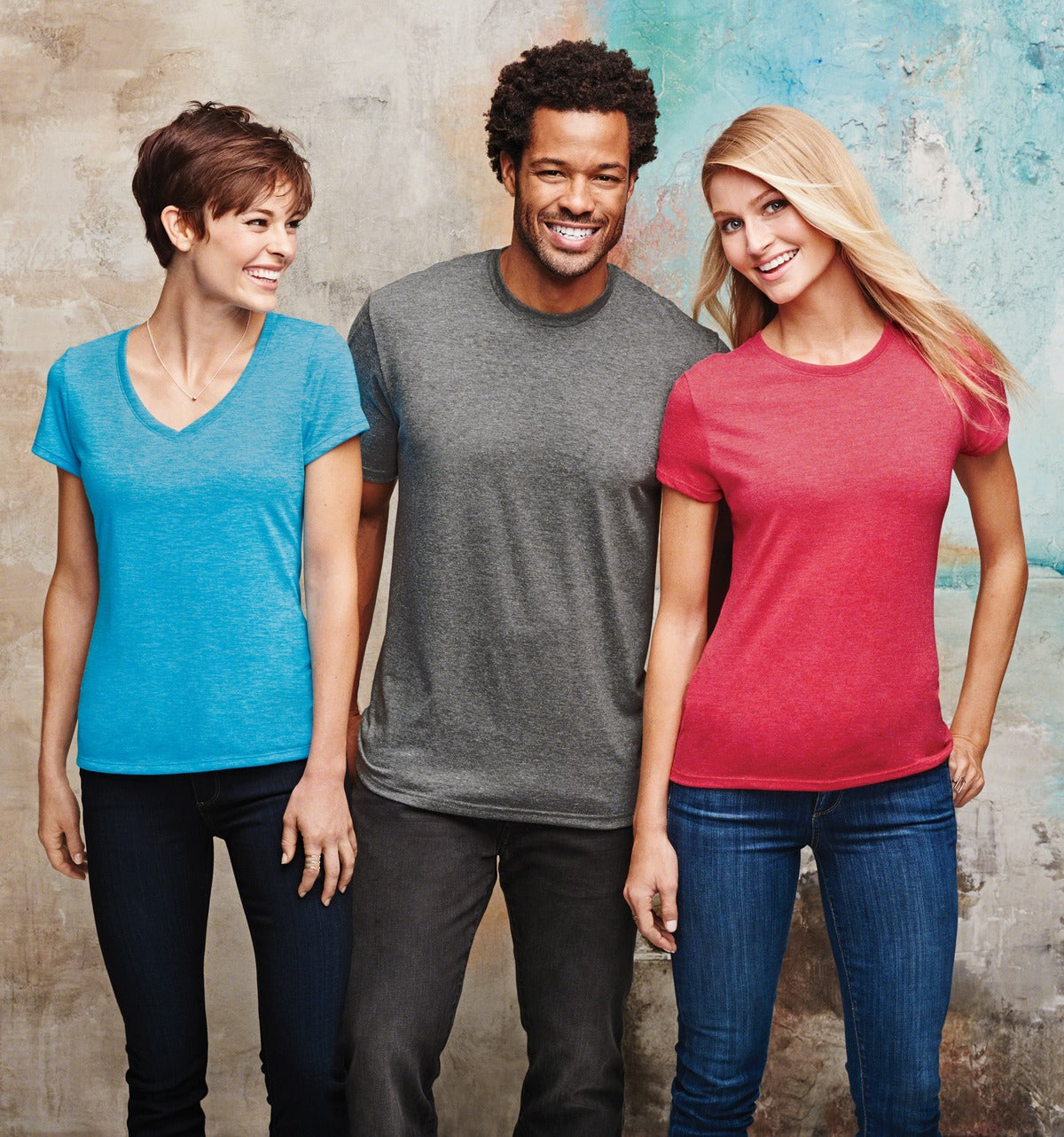 Black Frost District Women's Perfect Tri V-Neck Tee. DM1350L