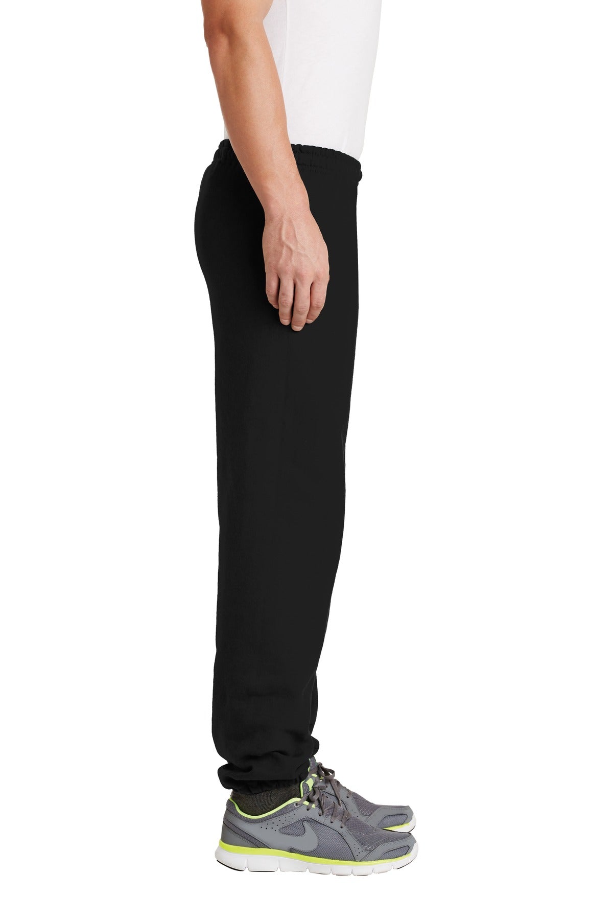 Black Gildan Heavy Blend Sweatpant. 18200