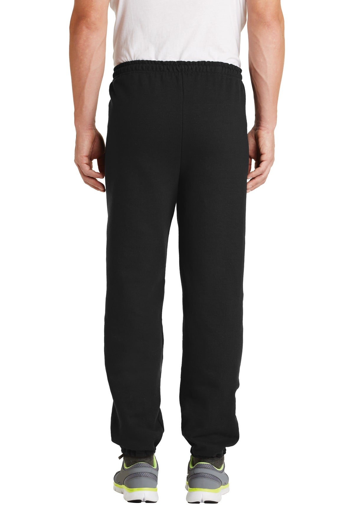 Black Gildan Heavy Blend Sweatpant. 18200