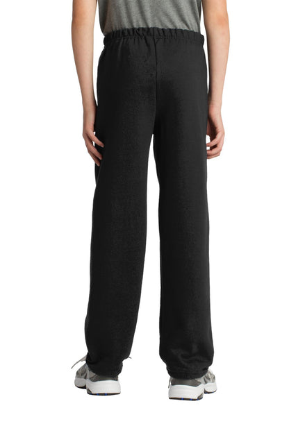 Black Gildan Youth Heavy Blend Sweatpant. 18200B