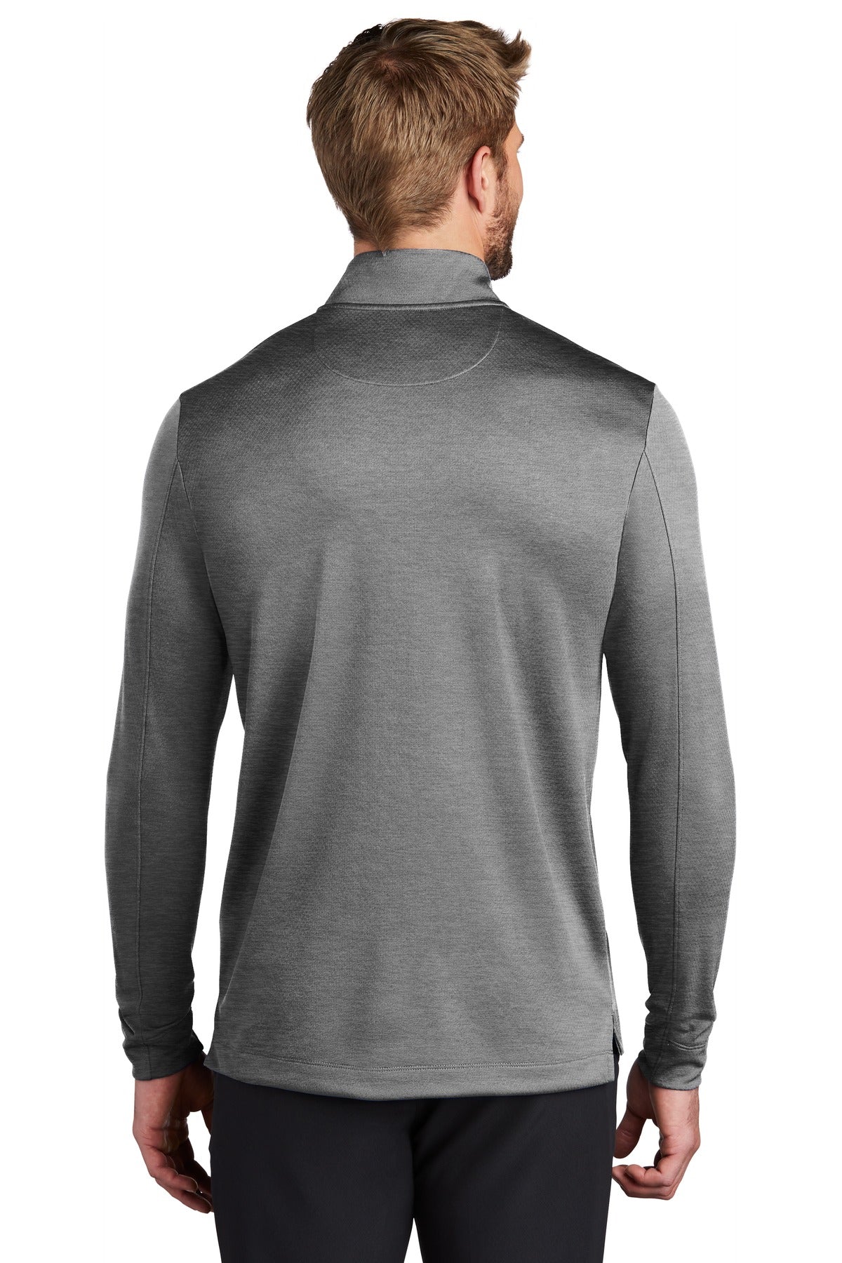 Black Heather Nike Dry 1/2-Zip Cover-Up NKBV6044
