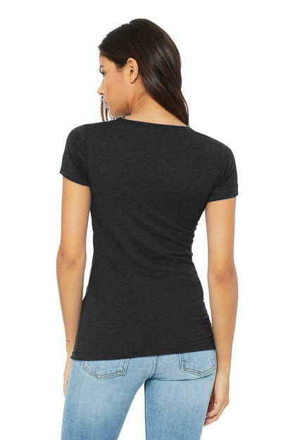 Black Ht TB BELLA+CANVAS Women's Triblend Short Sleeve Tee. BC8413