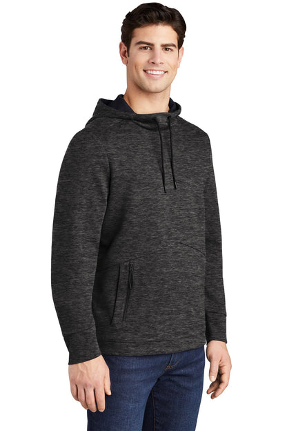 Black Hthr Sport-Tek Triumph Hooded Pullover ST280