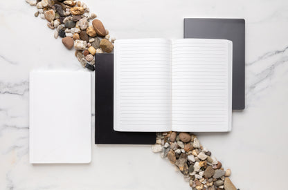 Black Impact Softcover Stone Paper Notebook A5 plain