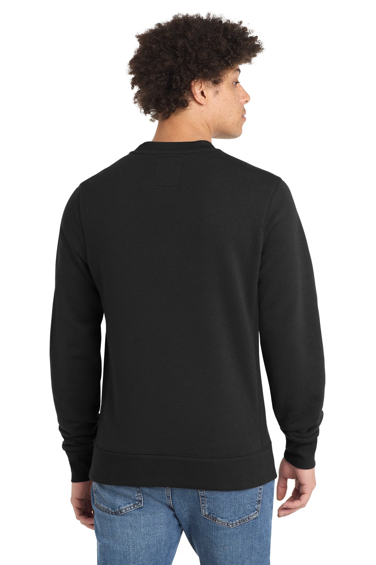 Black New Era French Terry Crew. NEA501