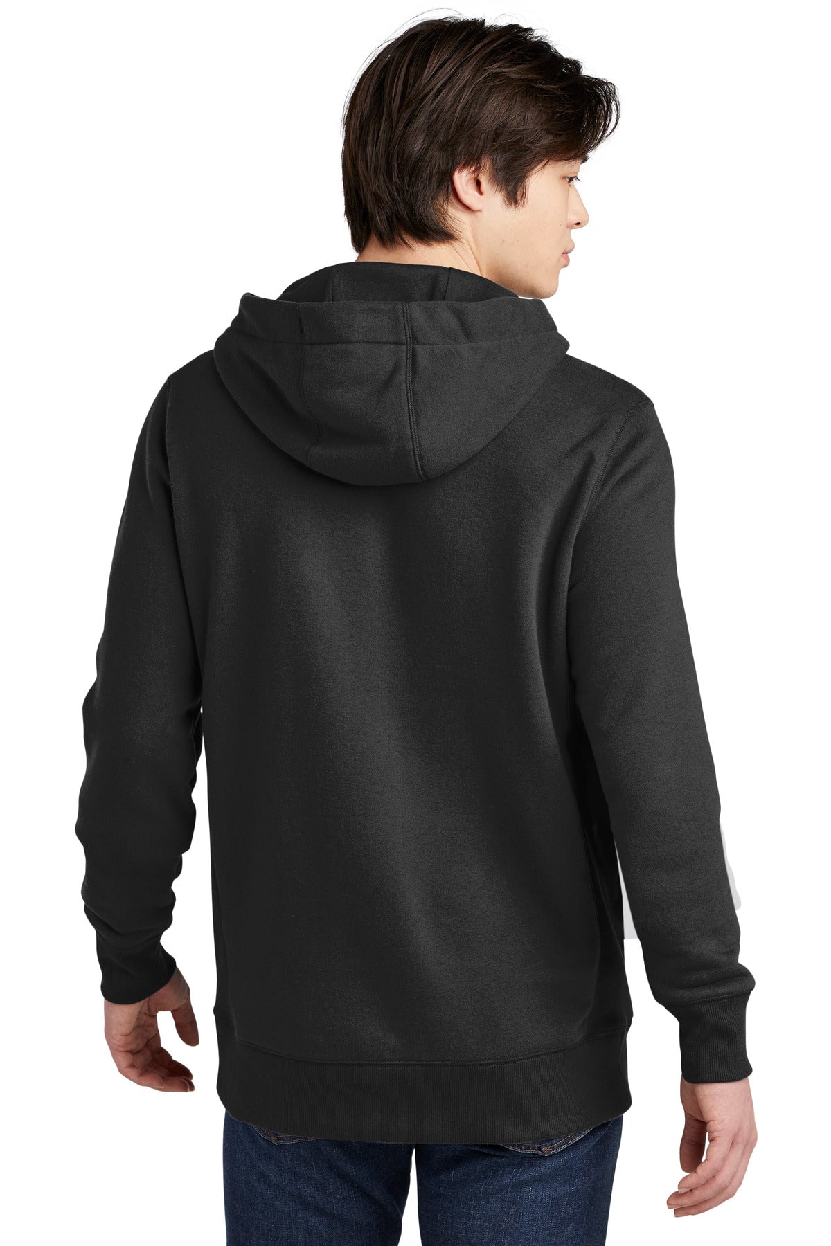 Black New Era French Terry Pullover Hoodie. NEA500