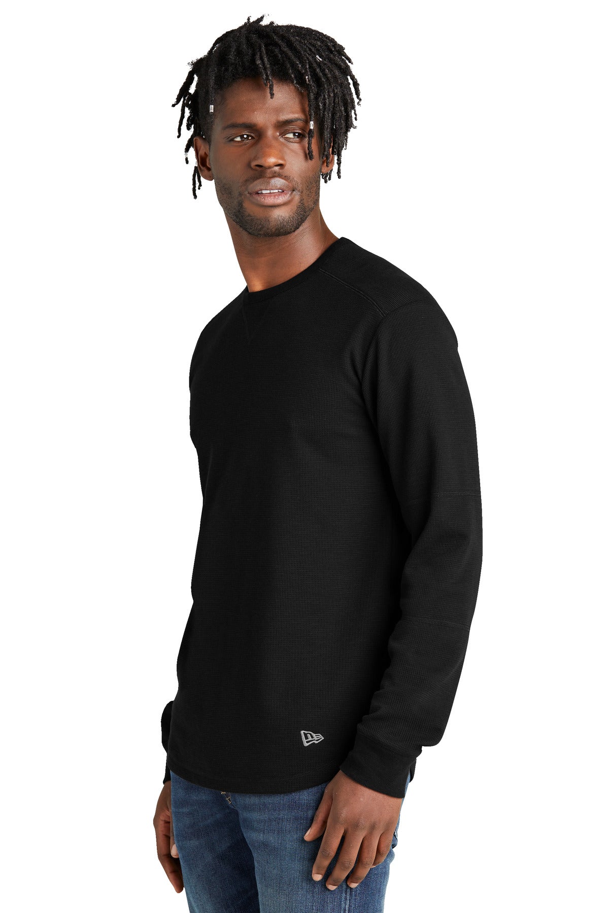 Black New Era Thermal Long Sleeve NEA140