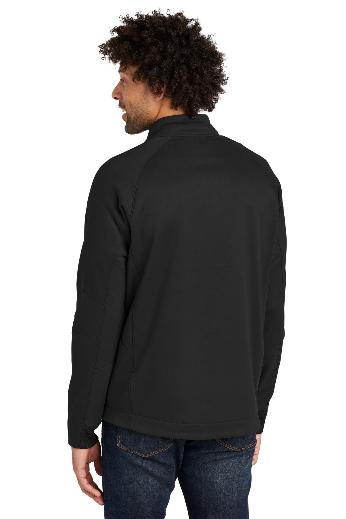 Black New Era Venue Fleece 1/4-Zip Pullover. NEA523