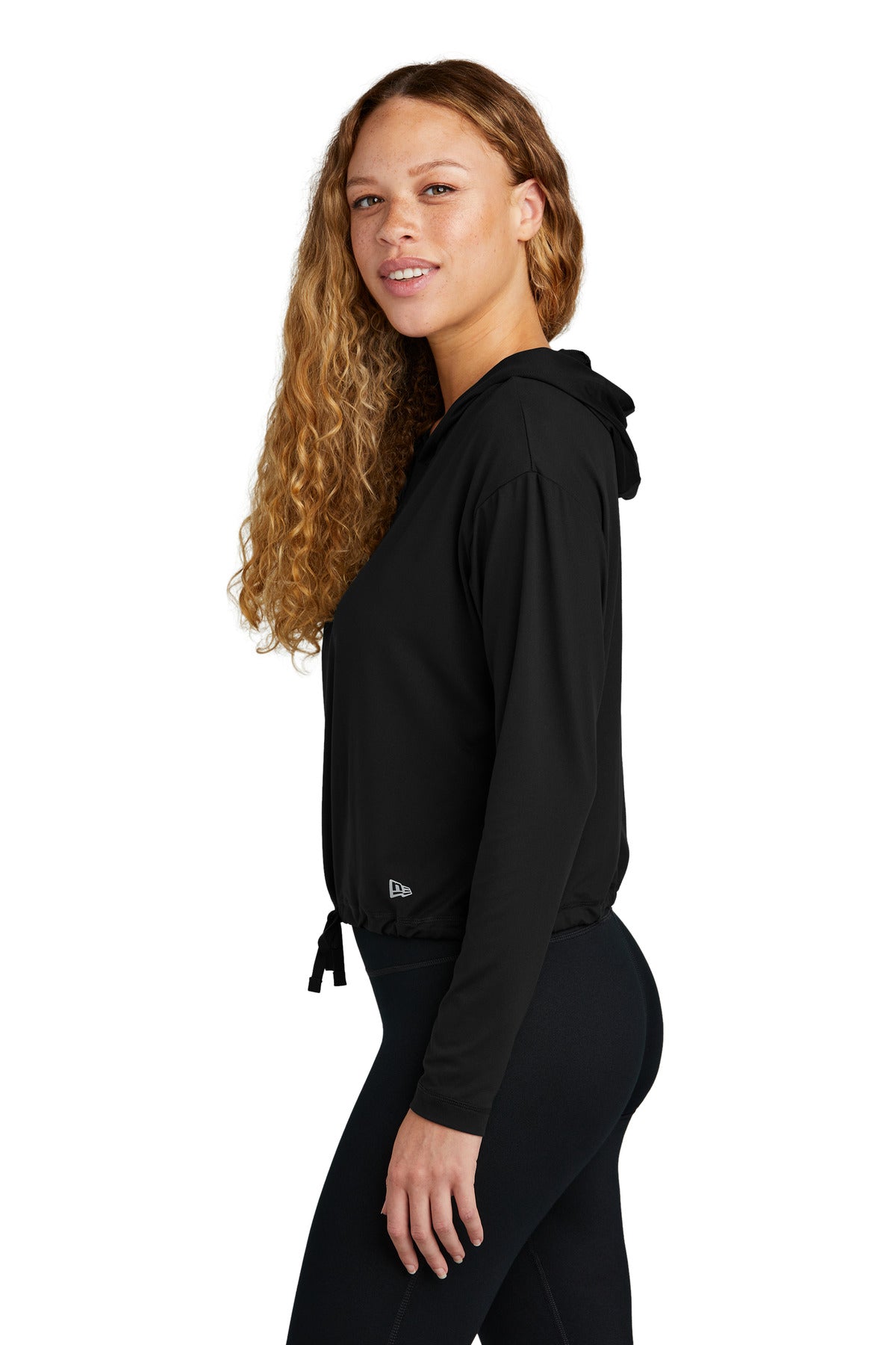 Black New Era Women's Power Long Sleeve Hoodie LNEA229