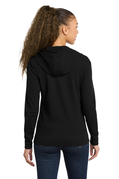 Black New Era Women's Thermal Full-Zip Hoodie LNEA141
