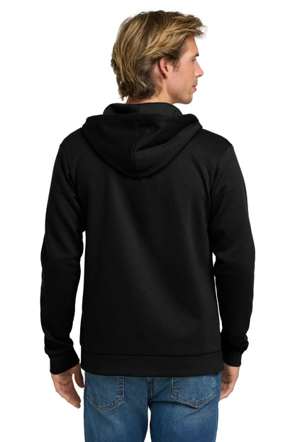 Black Next Level Apparel Adult Santa Barbara Zip Hoodie. NL9602
