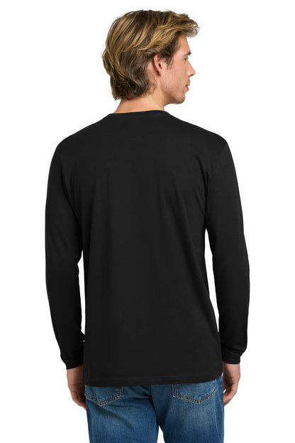 Black Next Level Apparel Cotton Long Sleeve Tee. NL3601