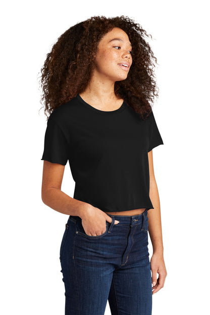 Black Next Level Apparel Women's Festival Cali Crop Tee. NL5080