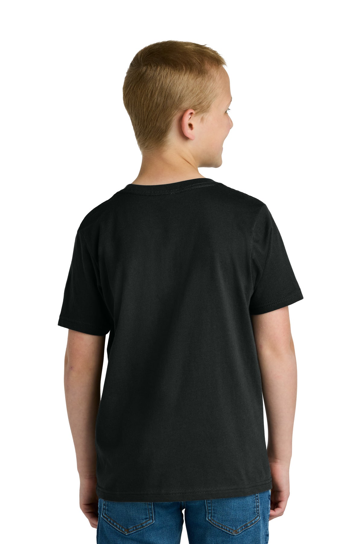 Black Next Level Apparel Youth Cotton Tee NL3310