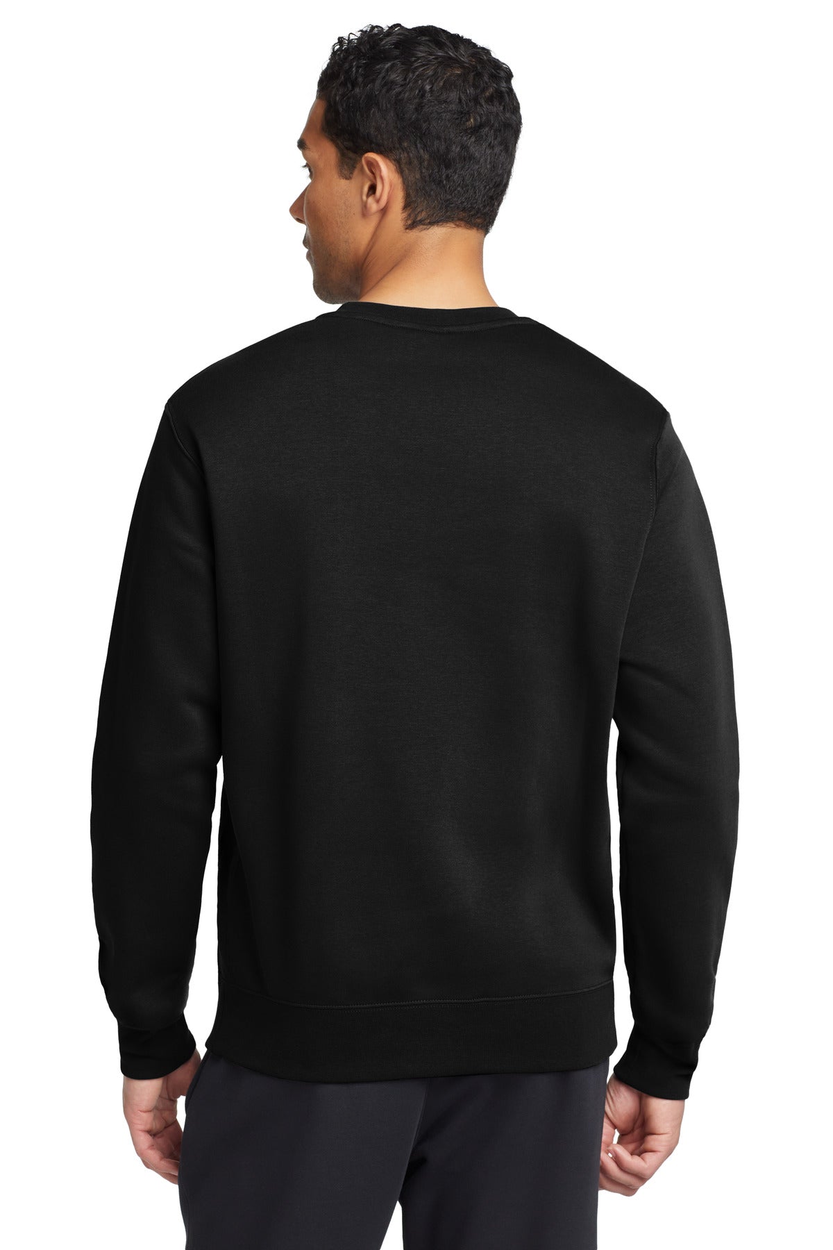 Black Nike Club Fleece Crew CJ1614