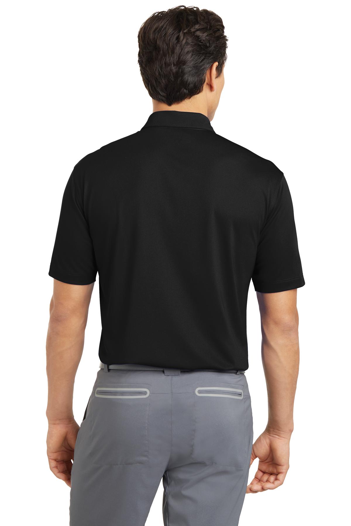 Black Nike Dri-FIT Vertical Mesh Polo. 637167